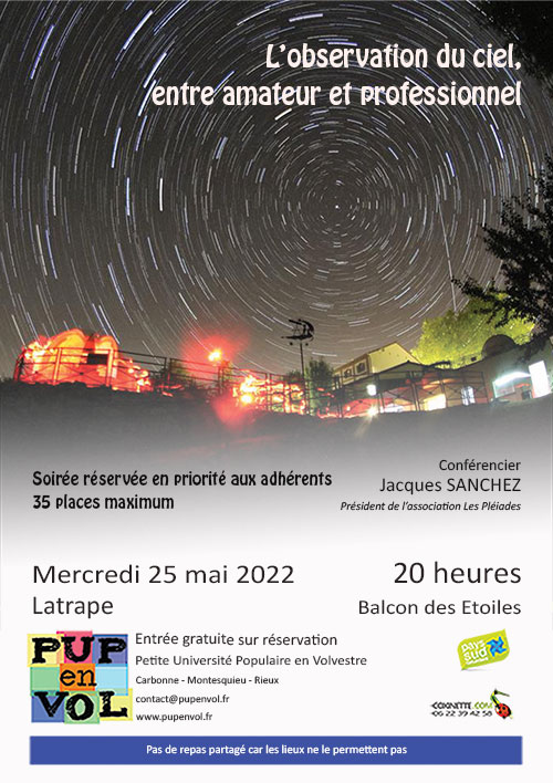 L’observation du ciel, entre amateur et professionnel