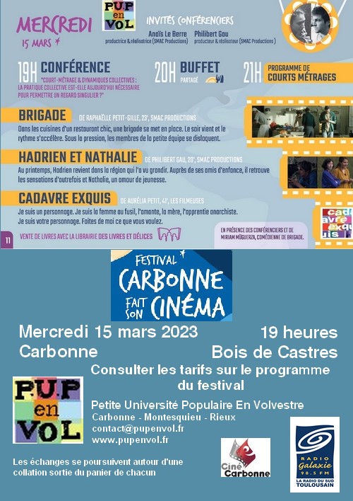 Festival Carbonne fait son cinéma – Court-métrage et dynamiques collectives
